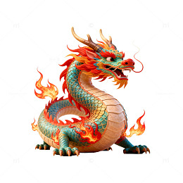 中国龙神话艺术插画