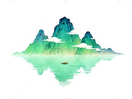 水墨山水意境图