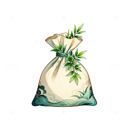 古风茶叶袋图案设计素材