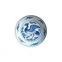 青花瓷盘图案传统工艺品