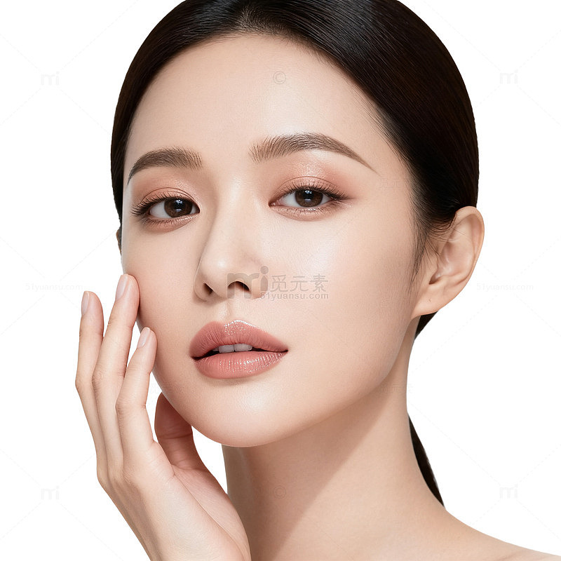 精致妆容美人肖像片