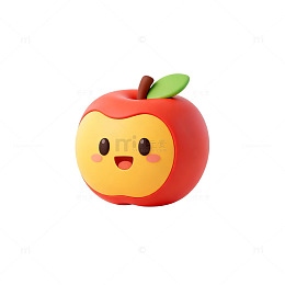 卡通苹果表情设计元素