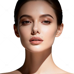 精致美女美容美妆特写片