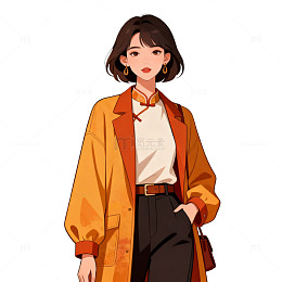 时尚女性插画人物设计