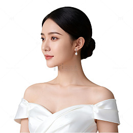 优雅新娘白色礼服写真