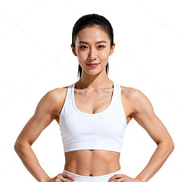 运动女性健身写真模特