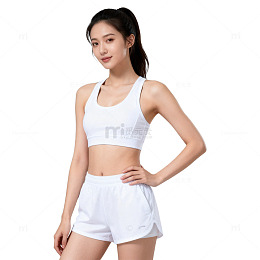 运动风女性健身装备展示