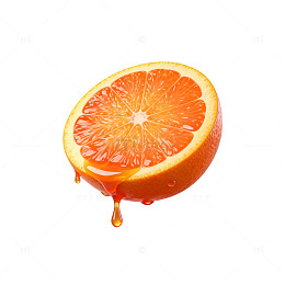 新鲜橙子特写水果