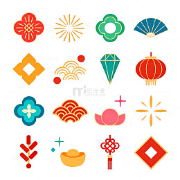 喜庆中国风图案元素设计素材