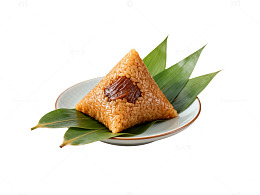 中式点心粽子特写美食
