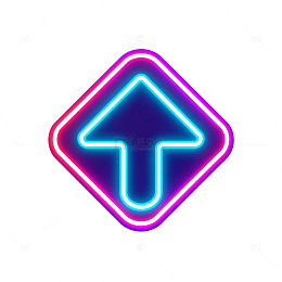霓虹灯箭头指示图案
