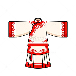传统中式服饰插画设计素材