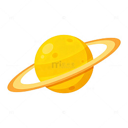 卡通行星插画素材