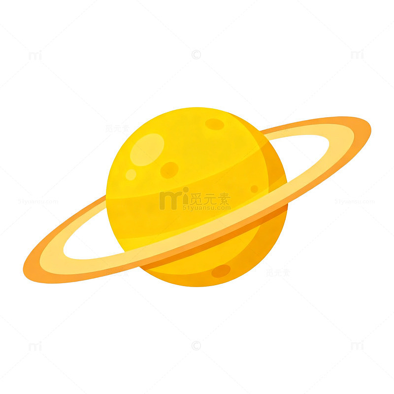卡通行星插画素材