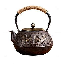 复古铜壶茶具装饰素材