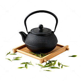 黑色铁壶茶叶插图