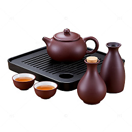 紫砂茶具插画