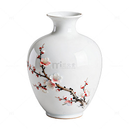中国风格陶瓷花瓶装饰画素材