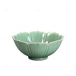 青瓷花瓣碗