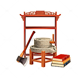 古风农具书籍插图