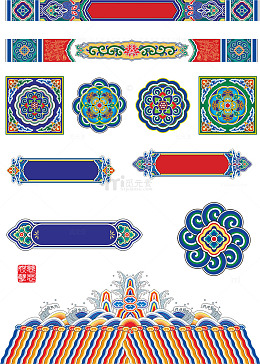中国古典花纹素材