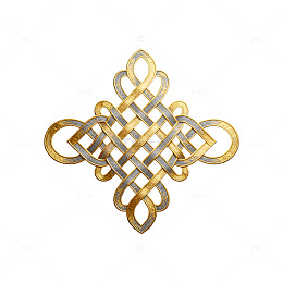 金色复杂花纹装饰图案