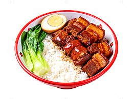 红烧肉饭快餐美食
