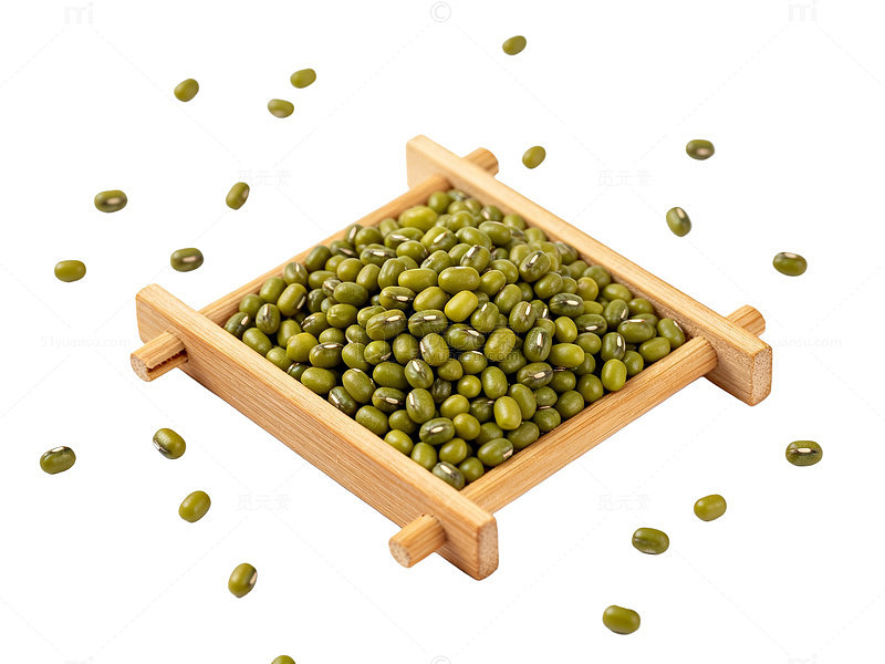 绿豆装托盘