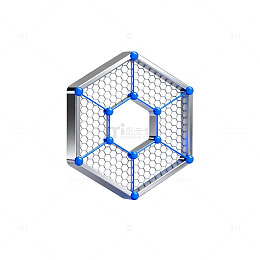 纳米结构科技模型三维渲染图