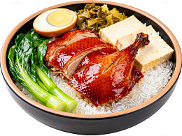 美食煲仔饭快餐料理片