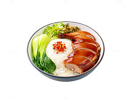美食烤鸭饭