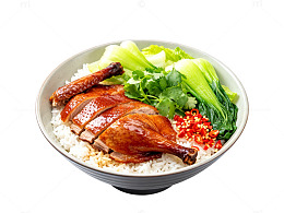 美食烤鸭饭美食