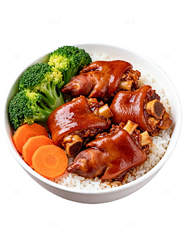 美味猪脚饭快餐美食