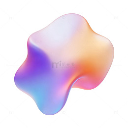 渐变色彩流体形状设计元素