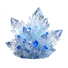 水晶花装饰品设计素材