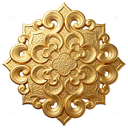 金色复杂花纹装饰图案