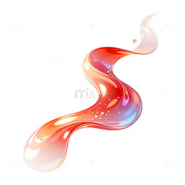 流线型彩色液体艺术图案设计素材