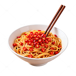 美味面条辣椒装饰图片