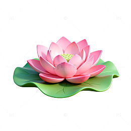 卡通荷花图案设计元素