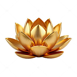 金色莲花装饰品