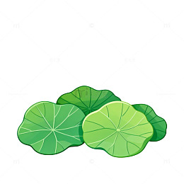 荷叶图案卡通插画
