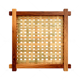 木质编织框装饰素材