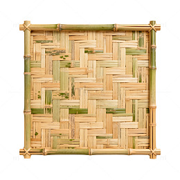 竹编工艺编织品展示