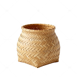 传统编织篮子工艺品