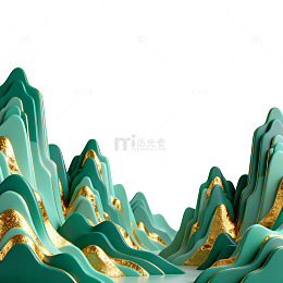 抽象山水艺术装饰画