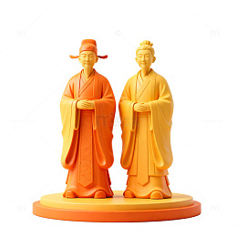 古风人物雕像艺术摆件