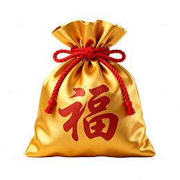 金色福袋喜庆装饰