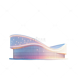 未来感建筑模型设计图
