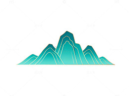 抽象山水图案设计元素