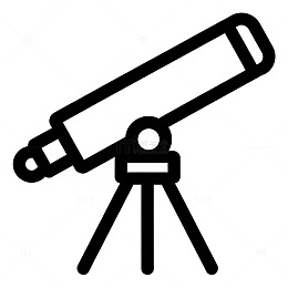 望远镜图标简笔画